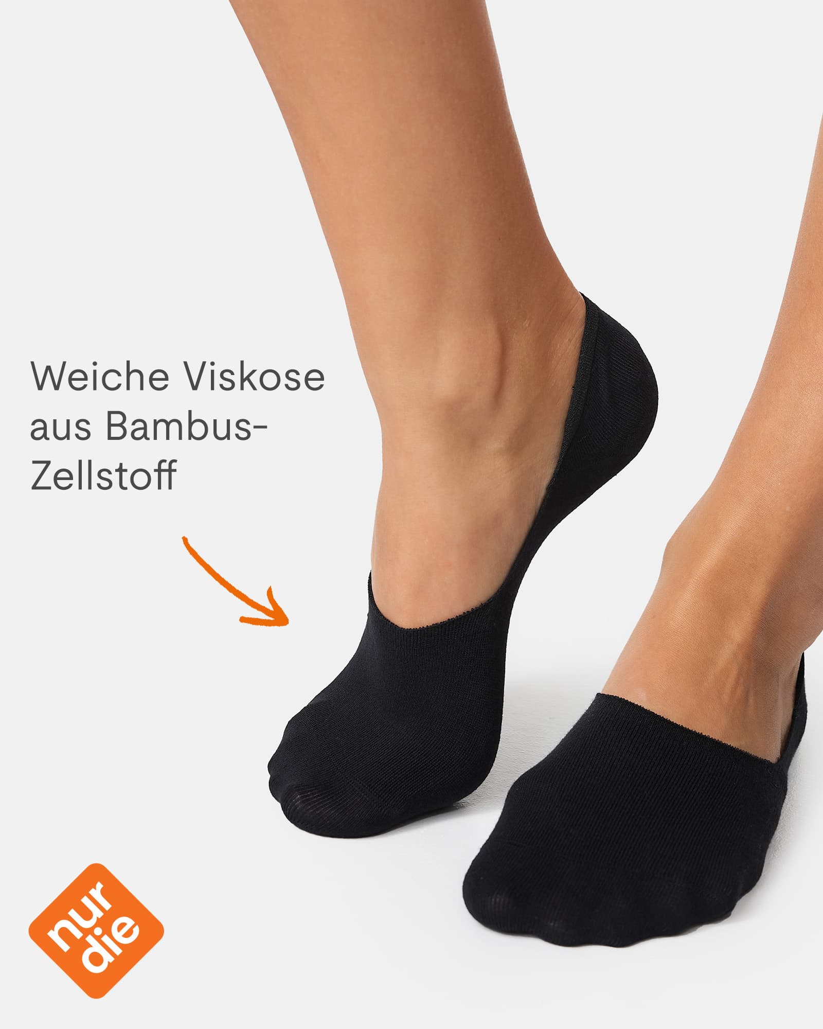 Produktbild NUR DIE Damen Füssling Bambus 2er Pack 6 von 6