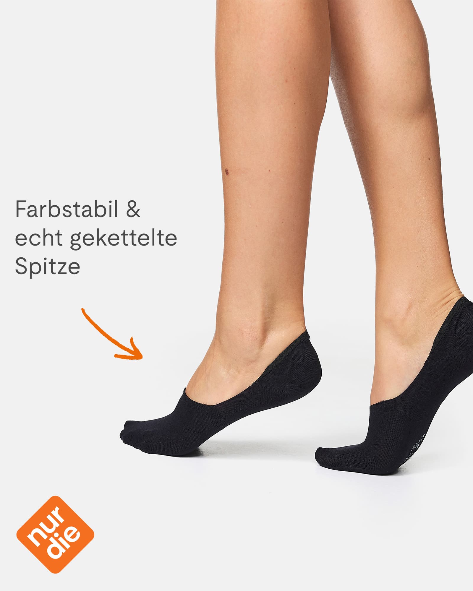 Produktbild NUR DIE Damen Füssling Bambus 2er Pack 5 von 6