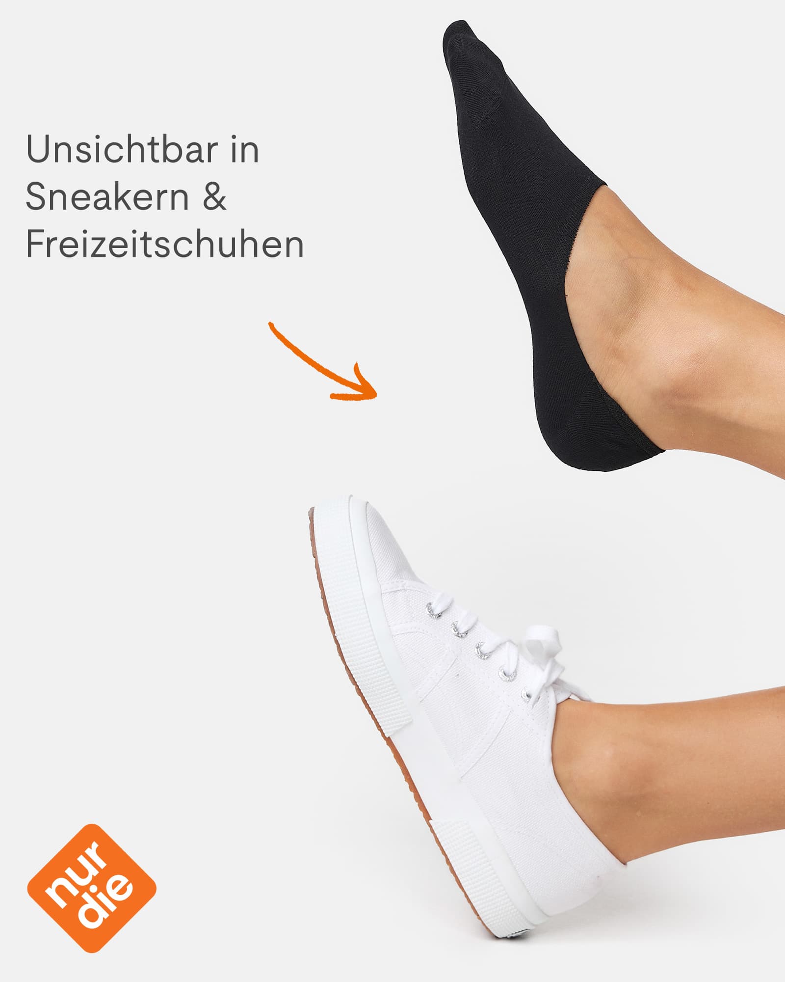 Produktbild NUR DIE Damen Füssling Bambus 2er Pack 2 von 6