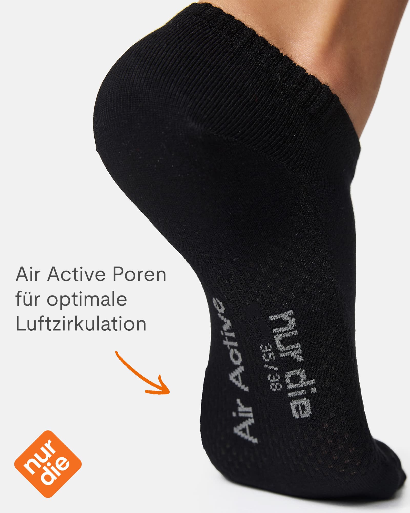 Produktbild NUR DIE Damen Sneaker Socken Bambus 2er Pack 5 von 6