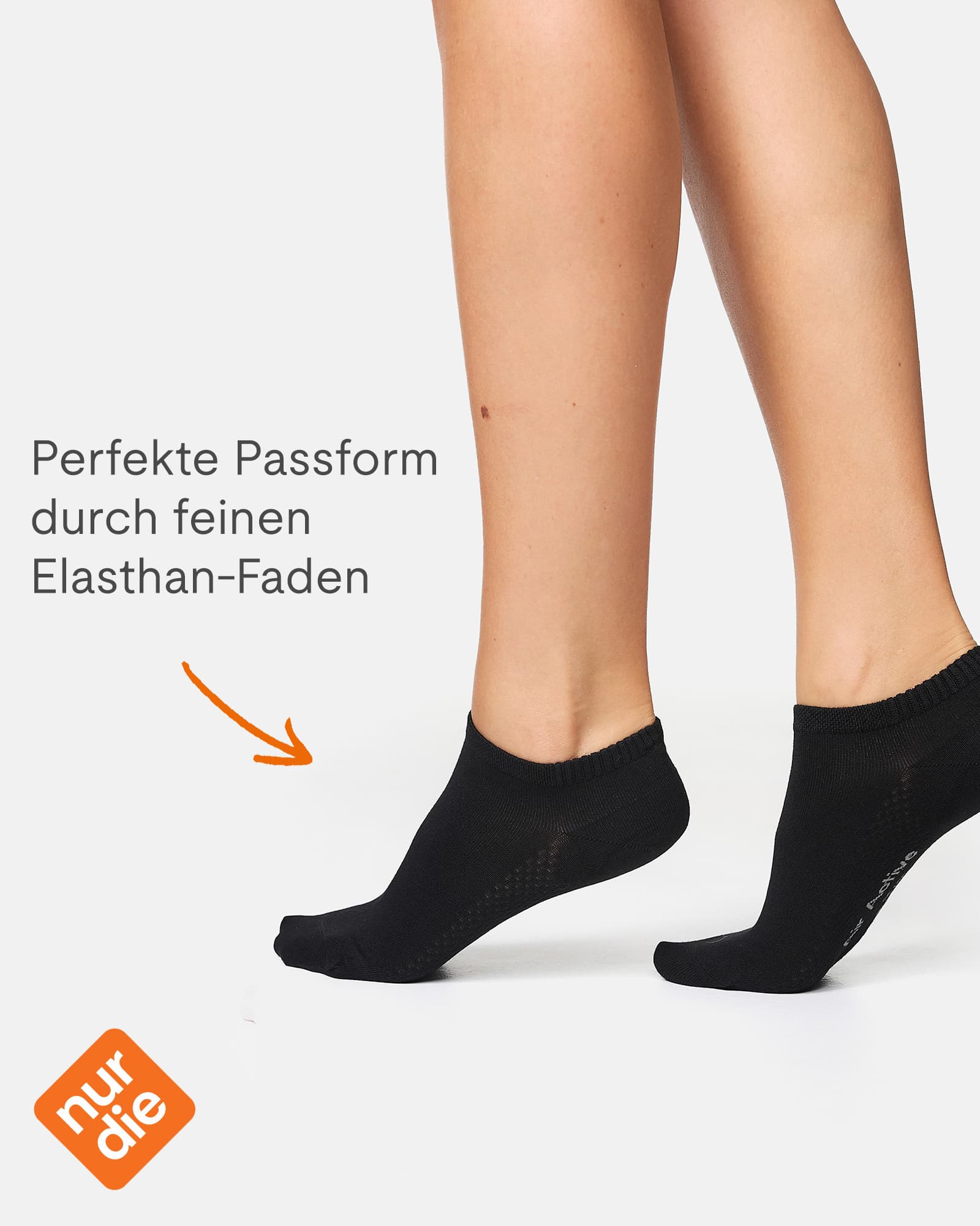 Produktbild NUR DIE Damen Sneaker Socken Bambus 2er Pack 4 von 6