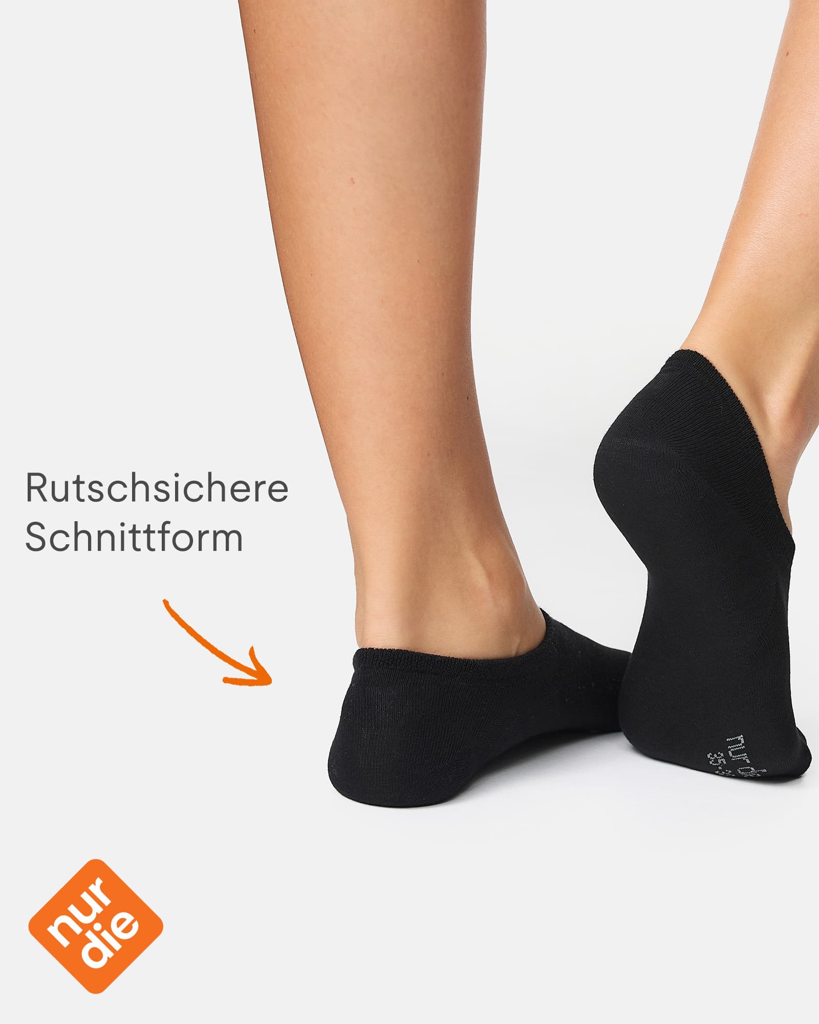 Produktbild NUR DIE Damen Sneaker Füssling Bambus 2er Pack 5 von 7