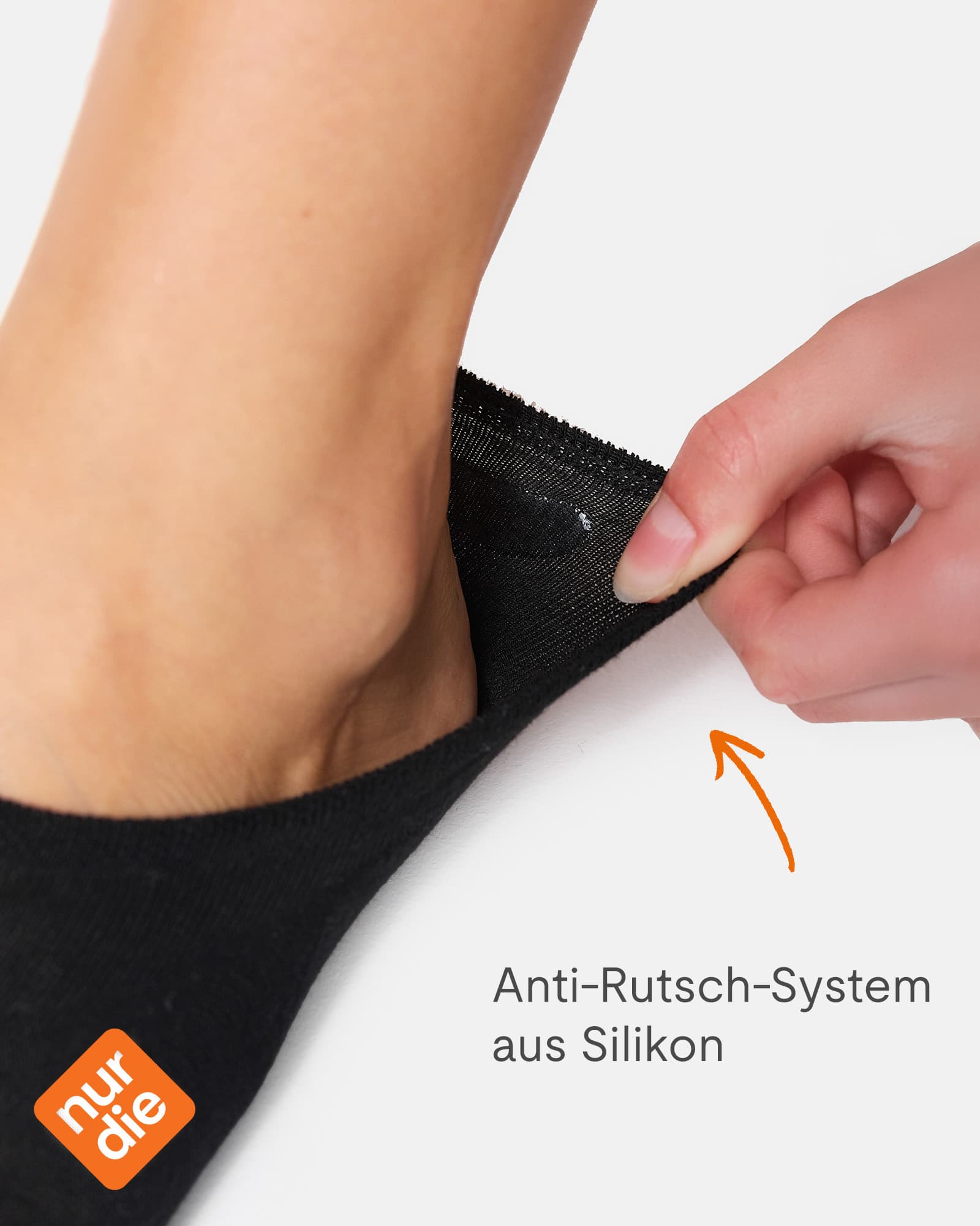 Produktbild NUR DIE Damen Sneaker Füssling Bambus 2er Pack 3 von 7