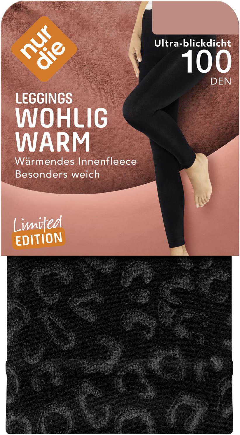NUR DIE Damen Leggings Wohlig Warm 100 DEN