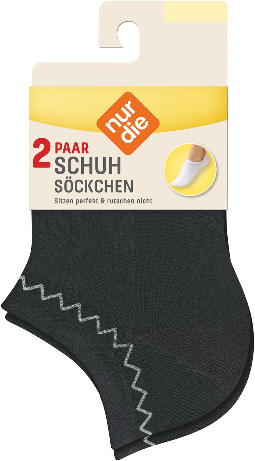 NUR DIE Damen Schuhsöckchen 2er Pack