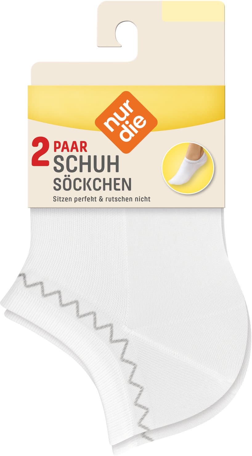 NUR DIE Damen Schuhsöckchen 2er Pack