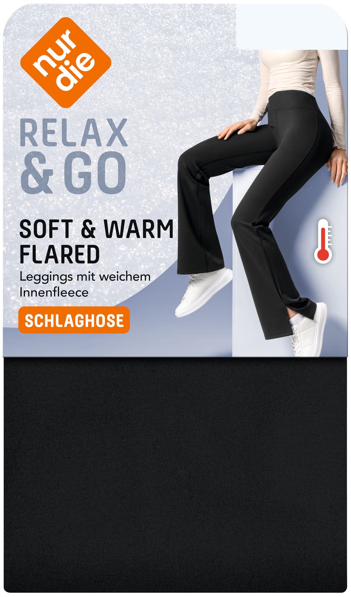 NUR DIE Damen Soft & Warm Flared Leggings