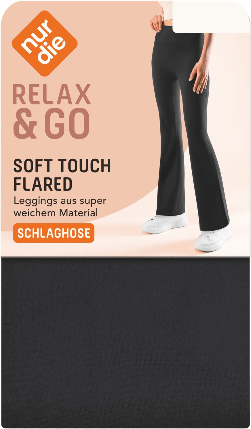 NUR DIE Damen Soft Touch Leggings Flared