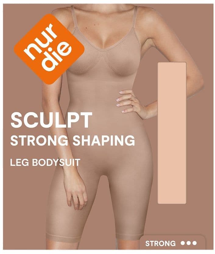 NUR DIE Strong Shaping Damen Shapewear Sculpt Leg Bodysuit