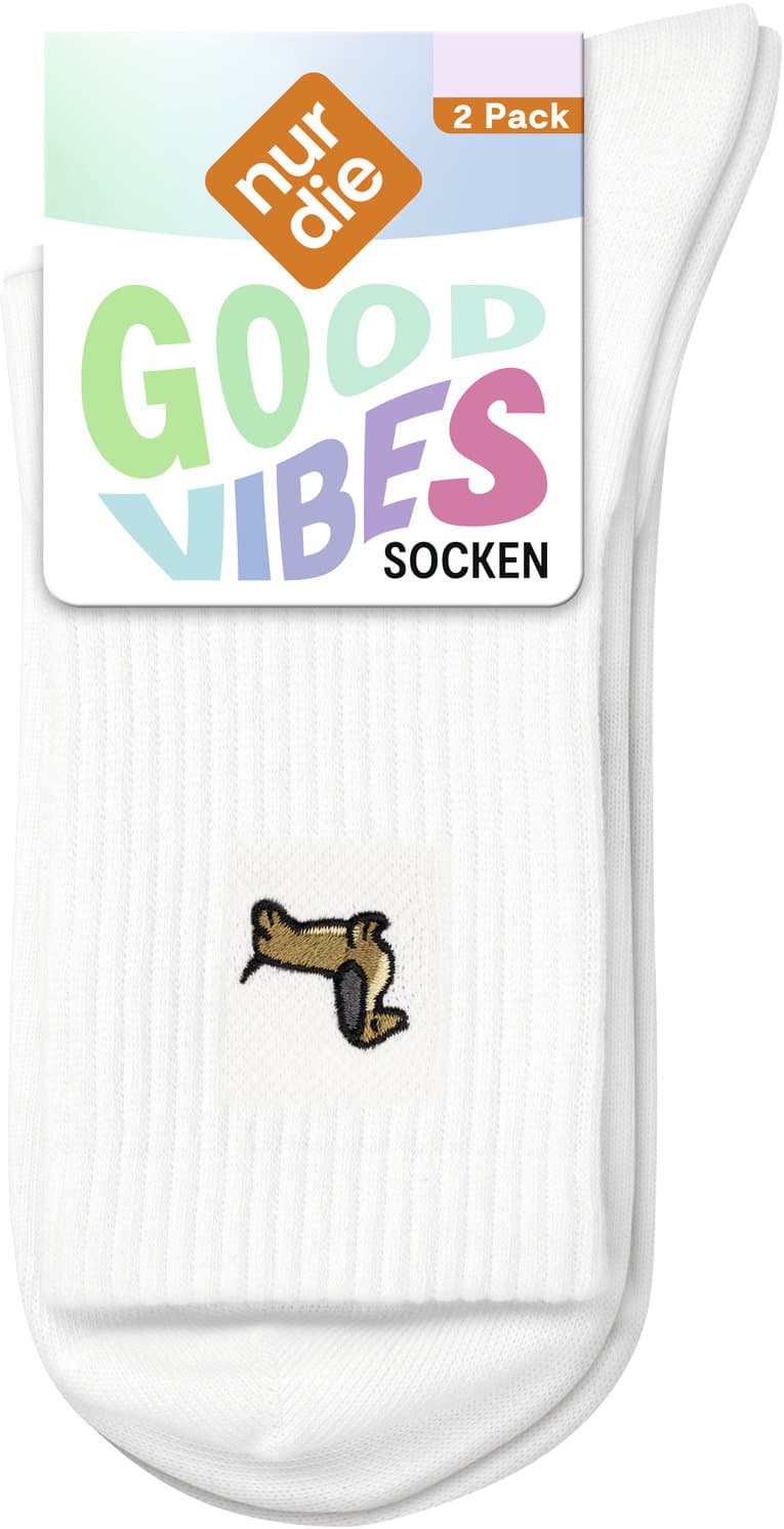 NUR DIE Unisex Socken Good Vibes 2er Pack