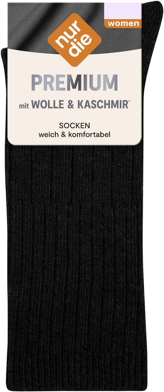 NUR DIE Damen Socken Premium Wolle & Kaschmir