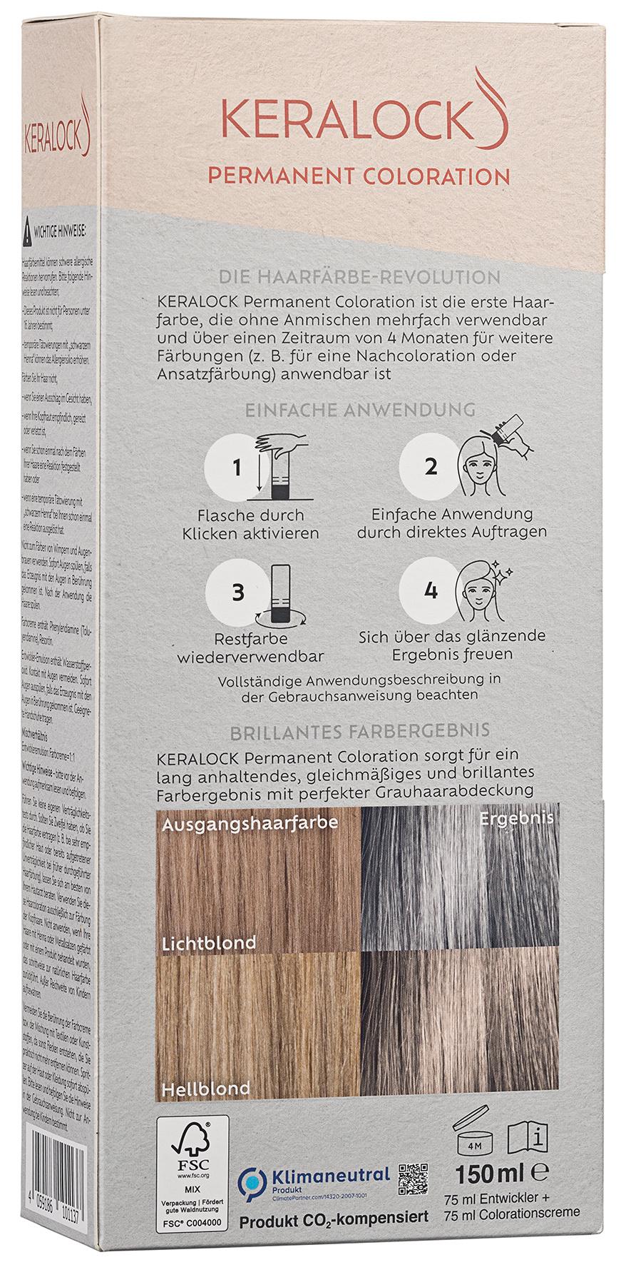 Produktbild KERALOCK Wiederverwendbare Permanent Coloration 2 von 2