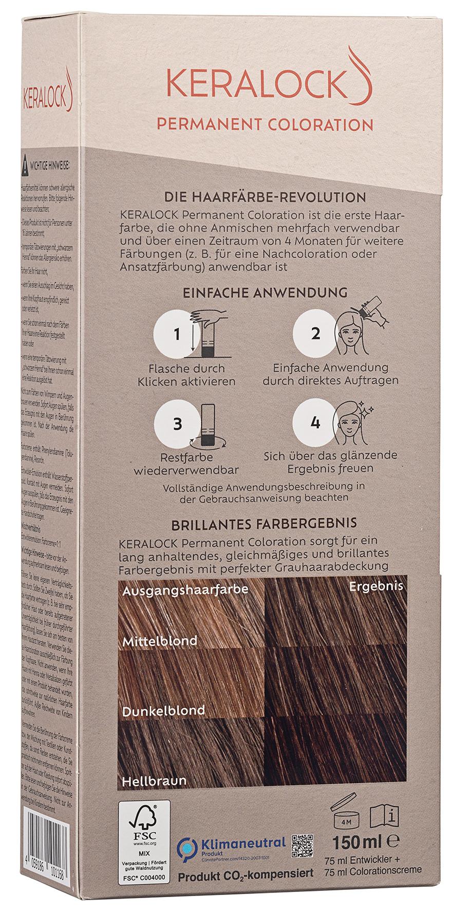 Produktbild KERALOCK Wiederverwendbare Permanent Coloration 2 von 2