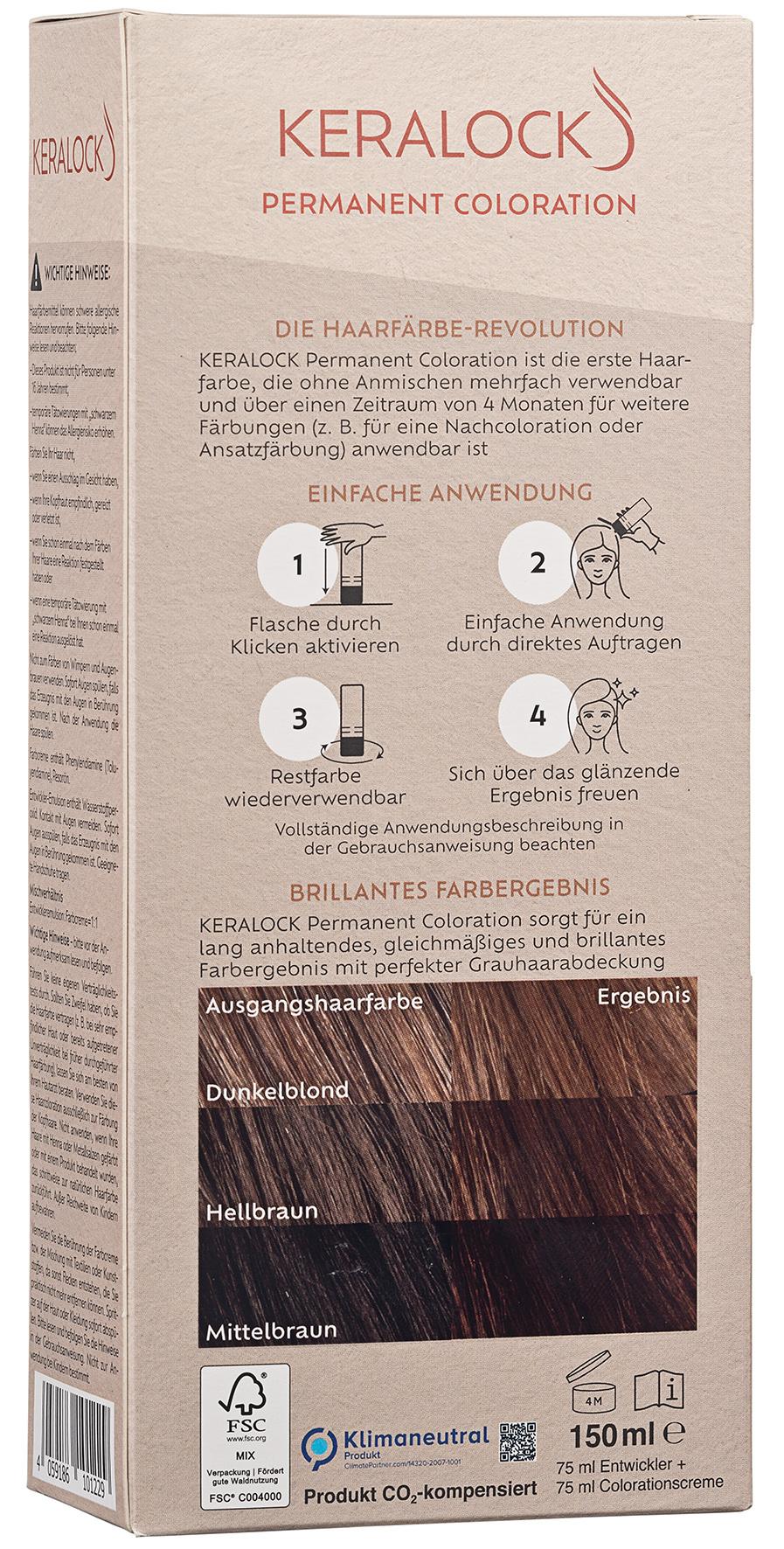 Produktbild KERALOCK Wiederverwendbare Permanent Coloration 2 von 2