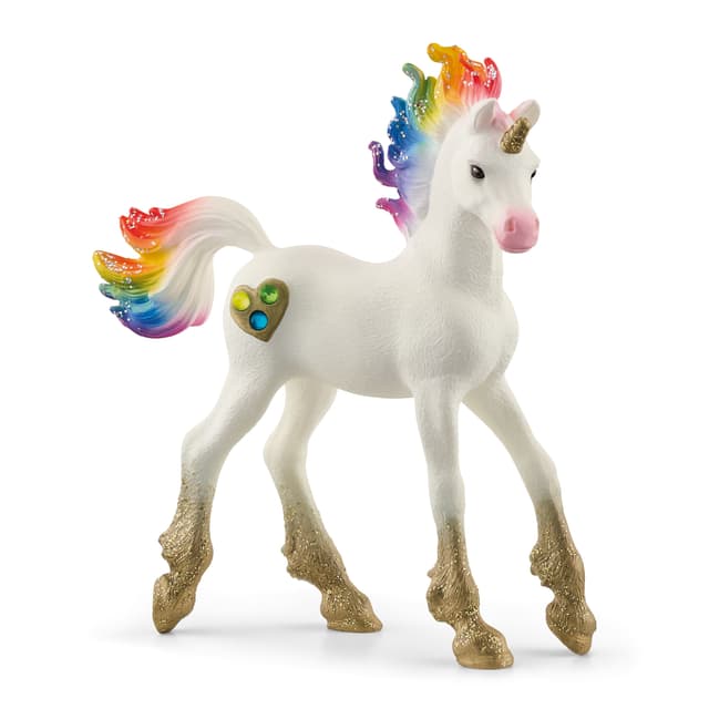 Schleich 70721 Bébé Pégase – Figurine Magique Bayala Avec Crinière Rose Pailletée, Poulain Ailé à Collectionner, Jouet Imaginaire Pour Enfant