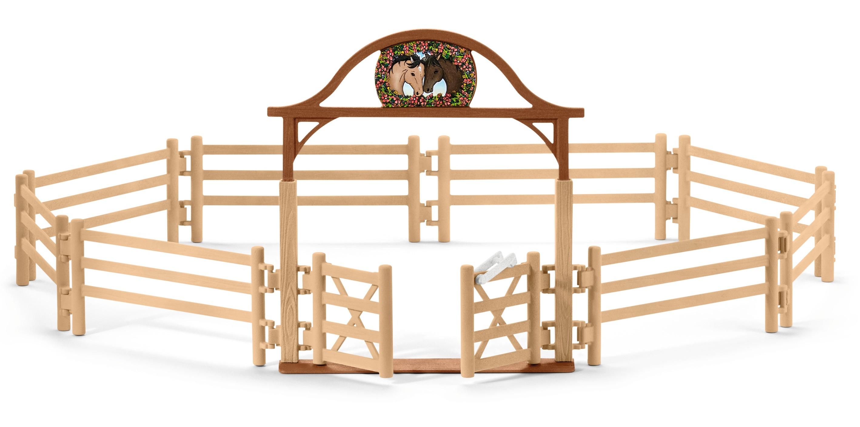 Schleich 42434 - Horse Club - Pferdekoppel mit Eingangstor