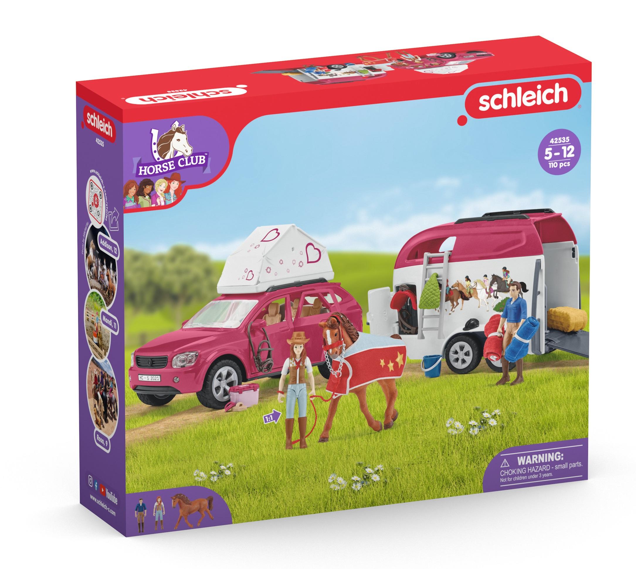 Schleich 42535 - Horse Club - Abenteuer mit Auto und Pferdeanhänger