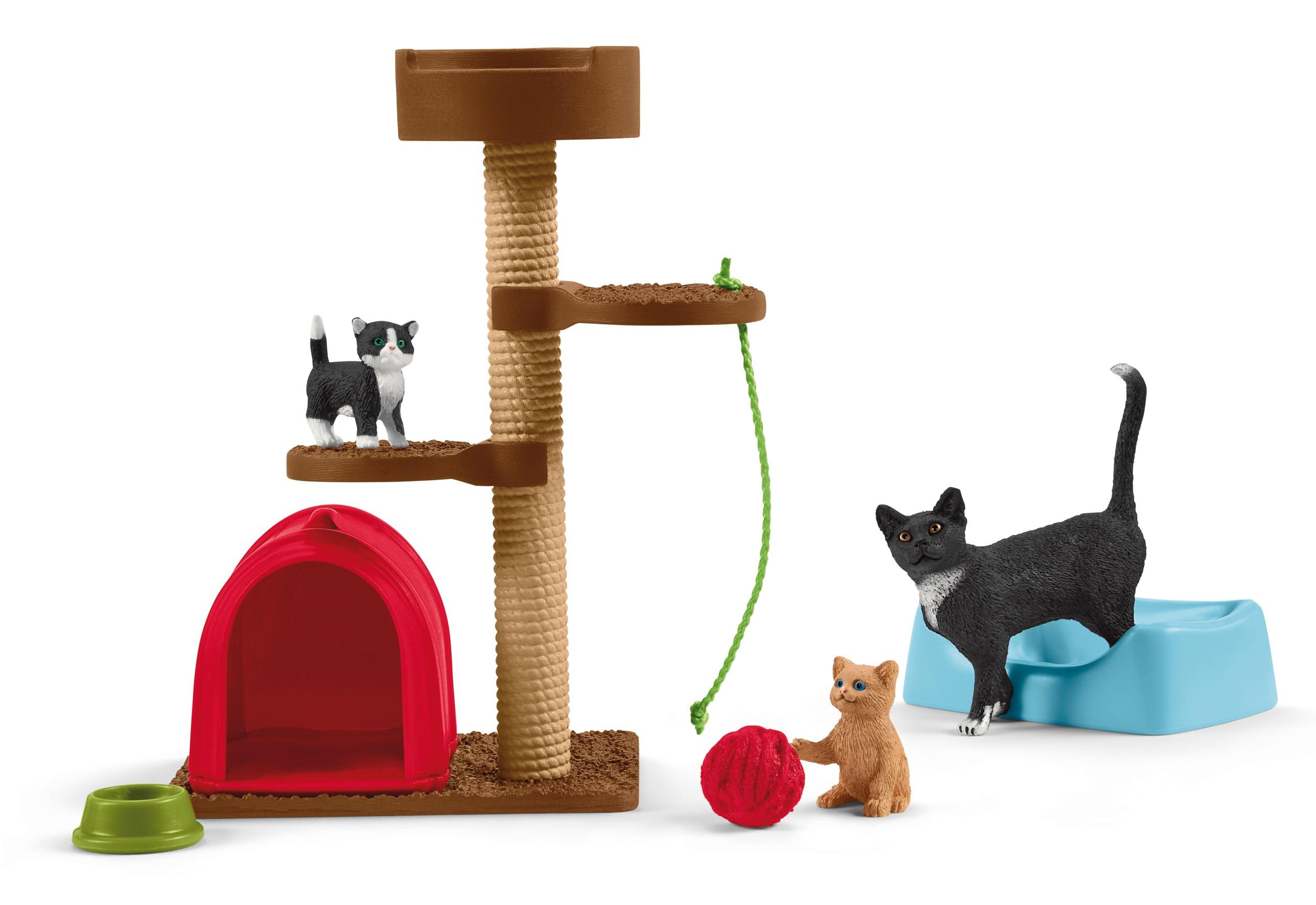 Schleich 42501 - Spielspaß für niedliche Katzen