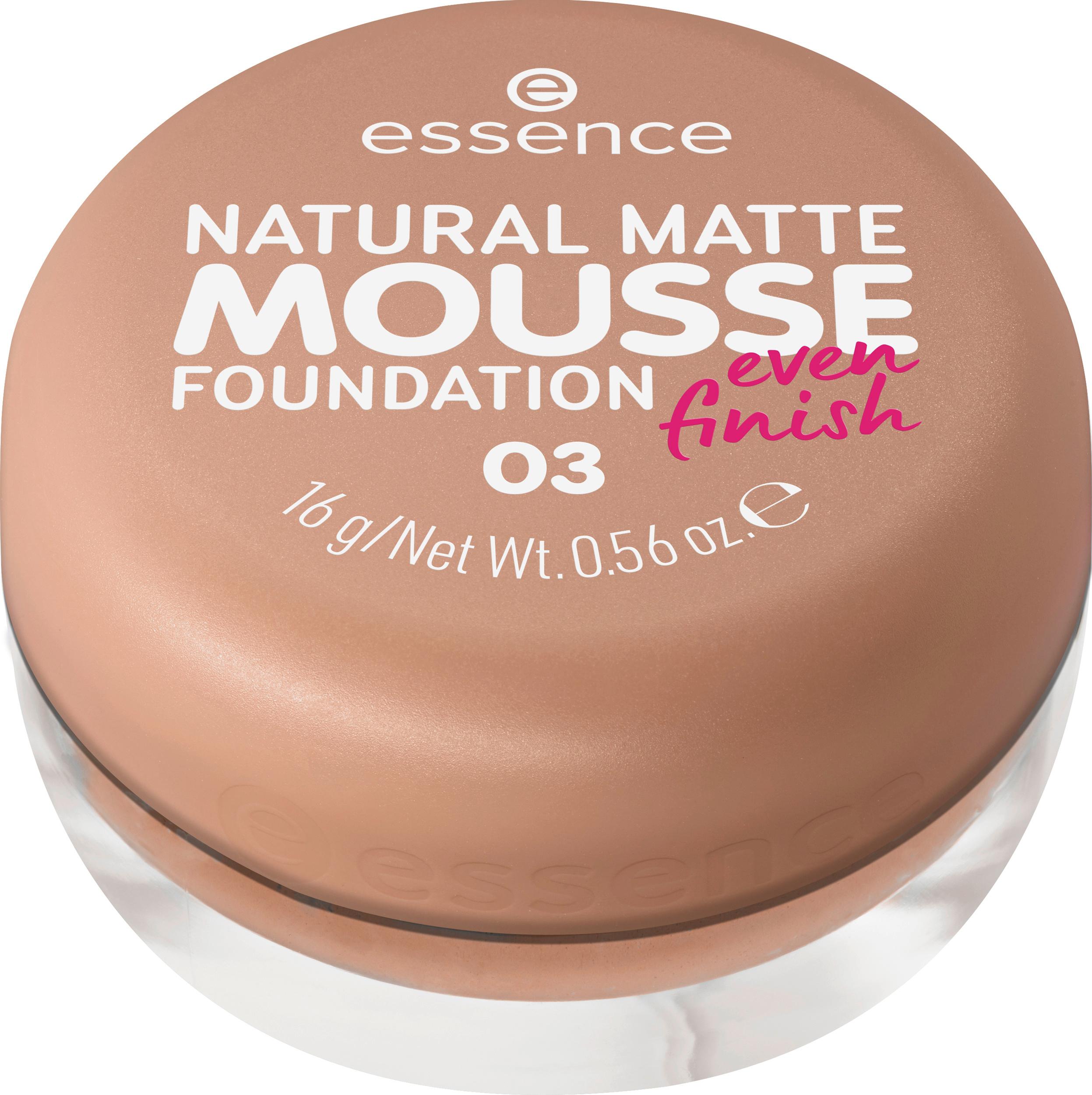 essence NATURAL MATTE MOUSSE FOUNDATION