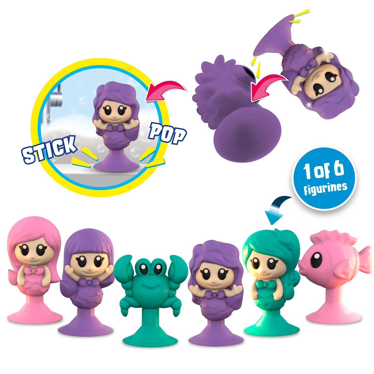 Produktbild CRAZE - INKEE Mermaid Badekugel mit Erdbeerduft - mit Überraschung (1 von 6 Saugnapf-Figuren) 7 von 18
