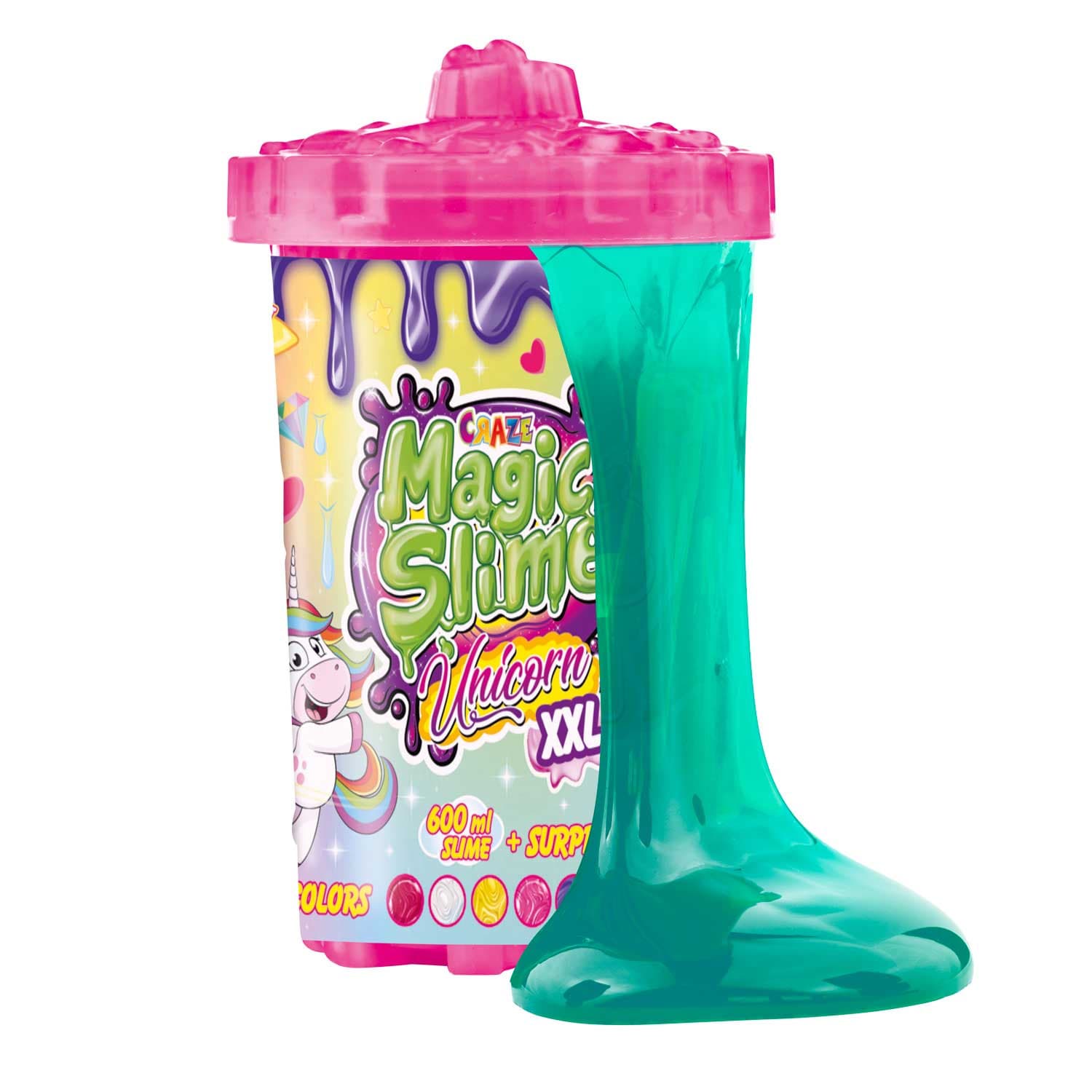 Produktbild CRAZE - MAGIC SLIME Unicorn XXL Dose mit 600ml Schleim und einer Figur 3 von 8