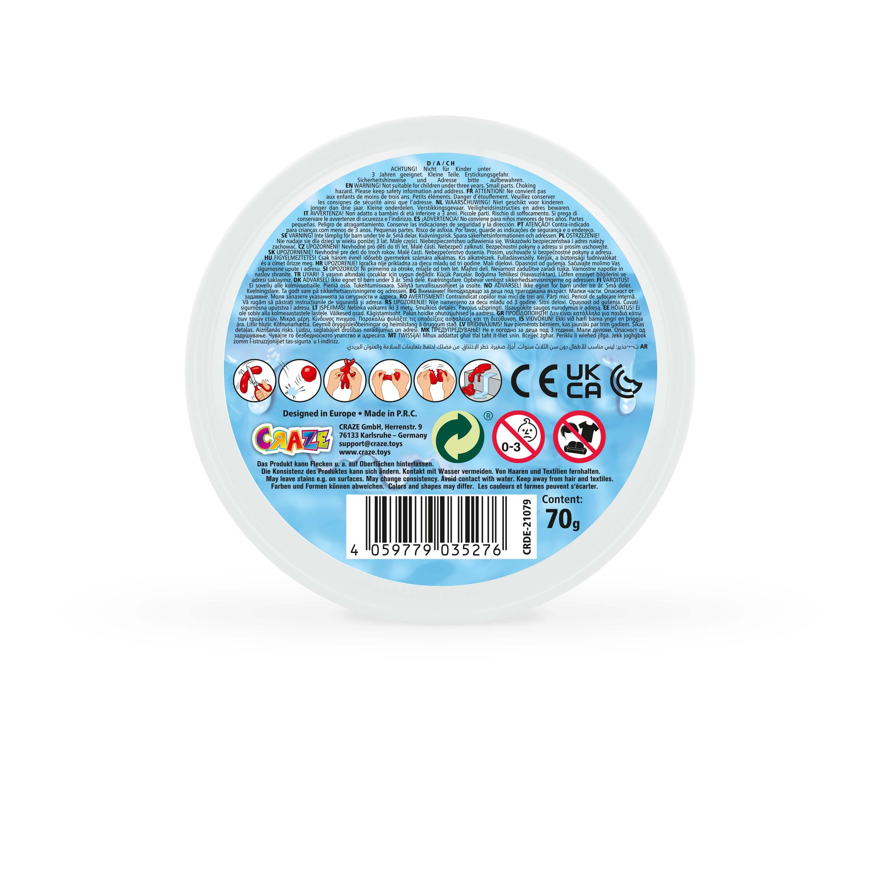Produktbild CRAZE - MAGIC DOUGH Dose mit 70gr intelligenter Superknete - flüssiges Glas 3 von 11