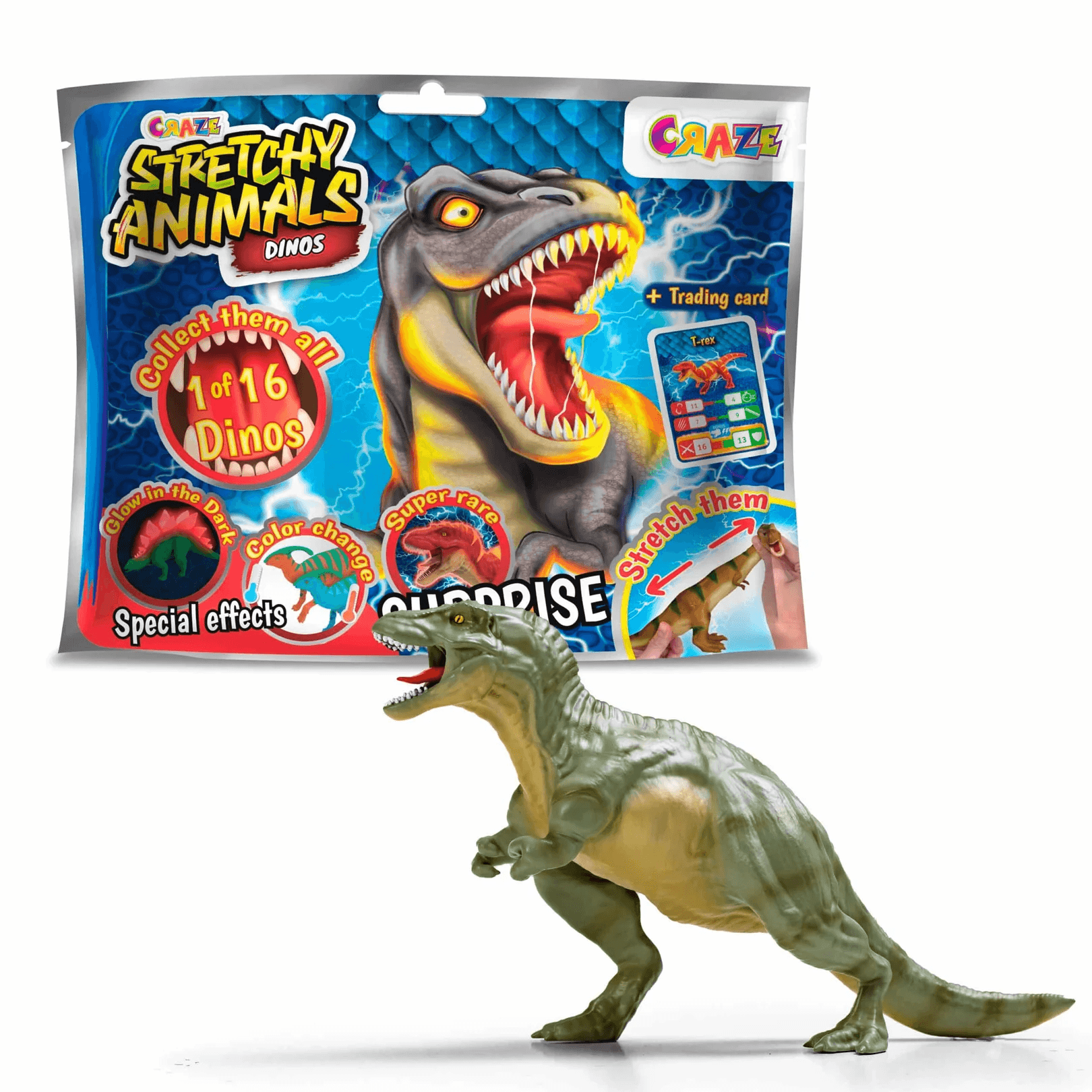 CRAZE Stretchy Animals Dinos sortiert (Keine Auswahl möglich)