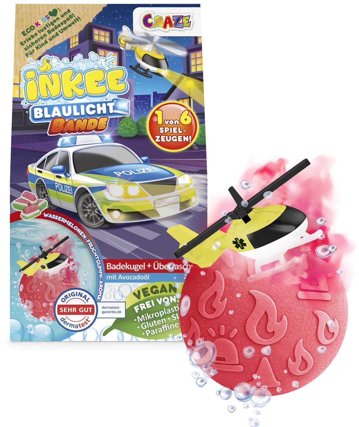 CRAZE - INKEE Rescue Crew Badebombe mit Überraschung