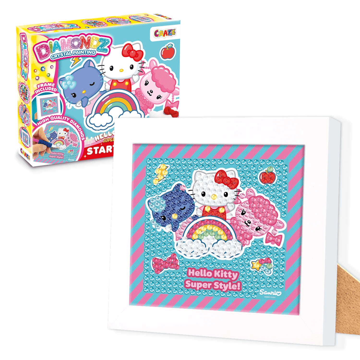 CRAZE DIAMONDZ Starter Set Hello Kitty Diamond Painting