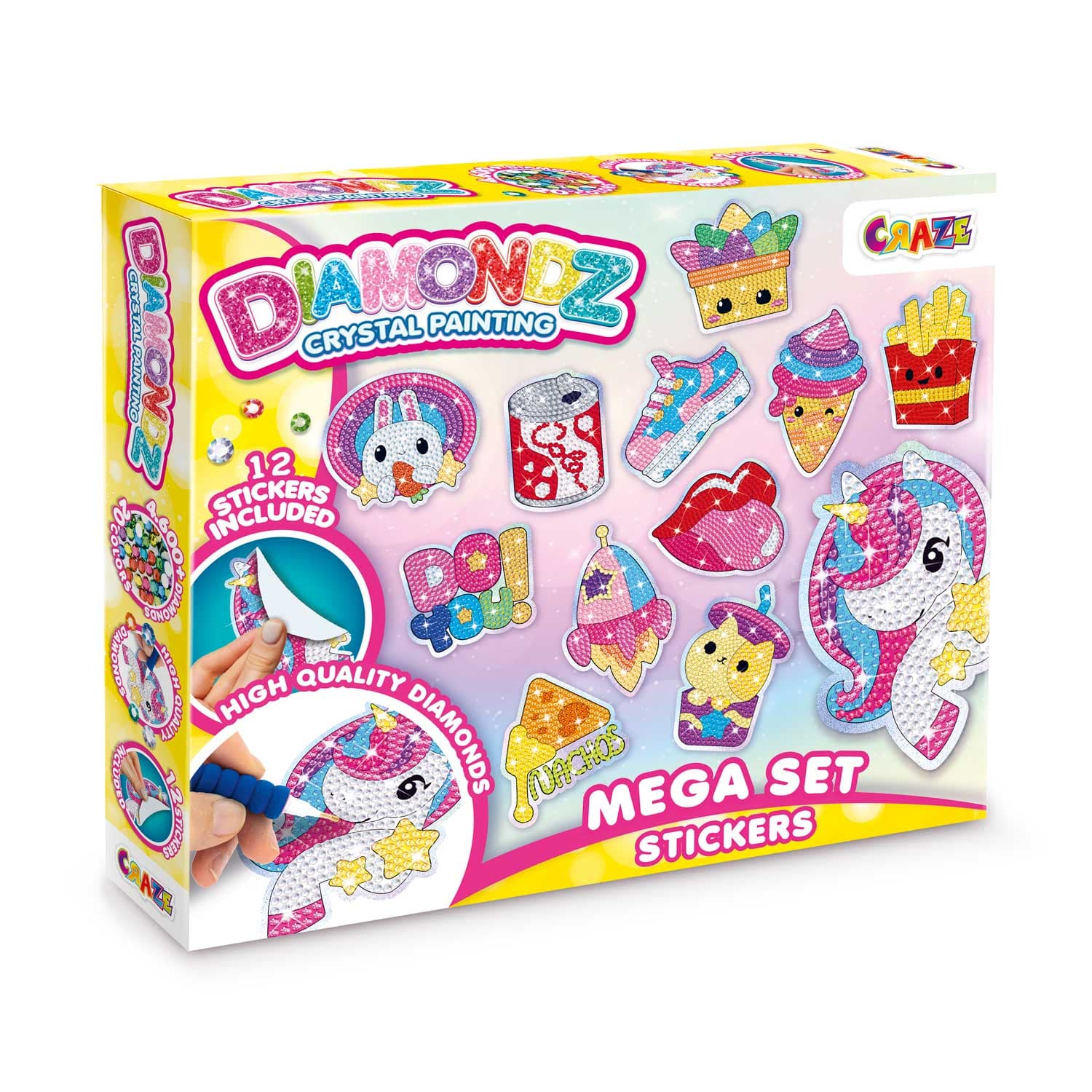 CRAZE DIAMONDZ Mega Set Stickers Fun Series