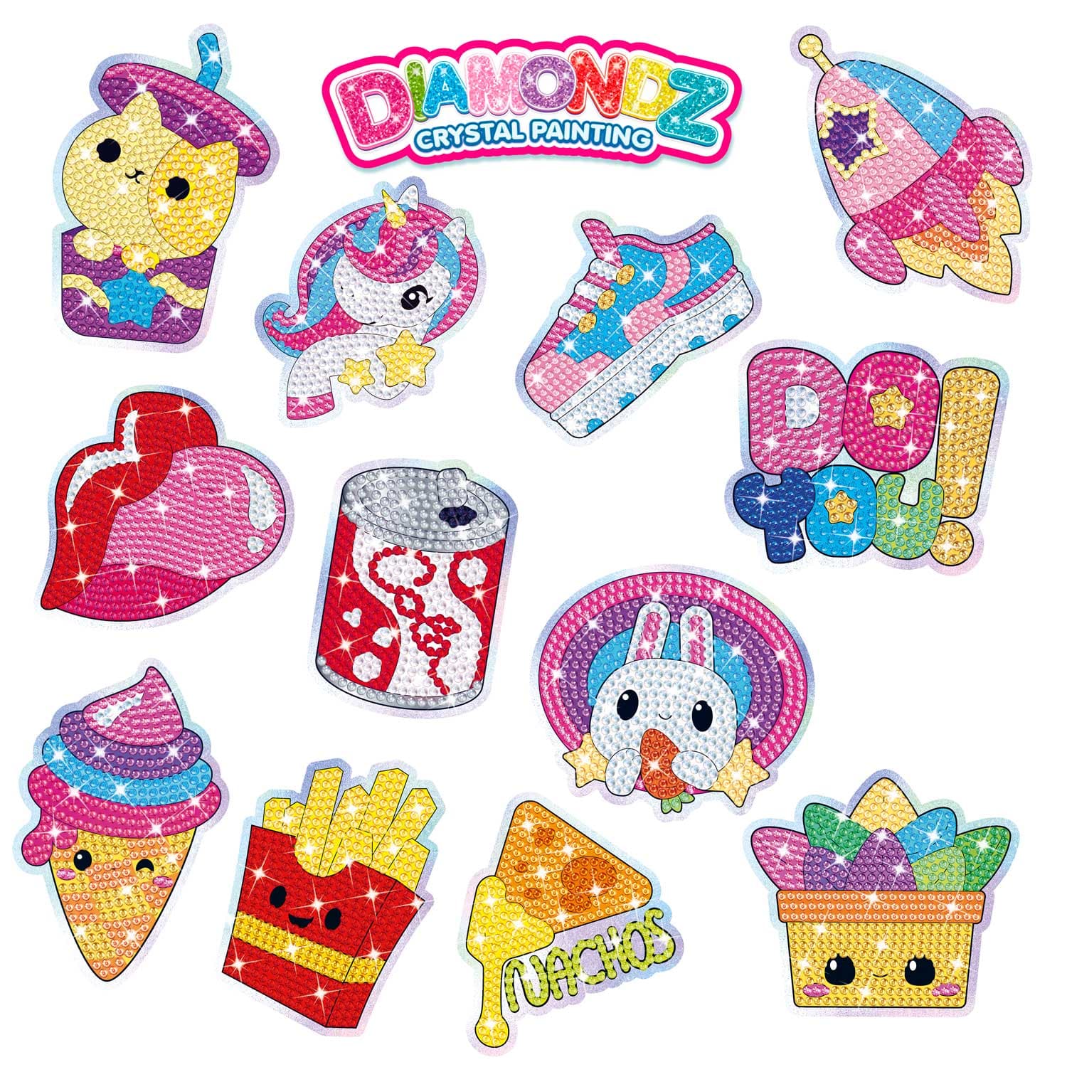 Produktbild CRAZE DIAMONDZ Mega Set Stickers Fun Series 8 von 9