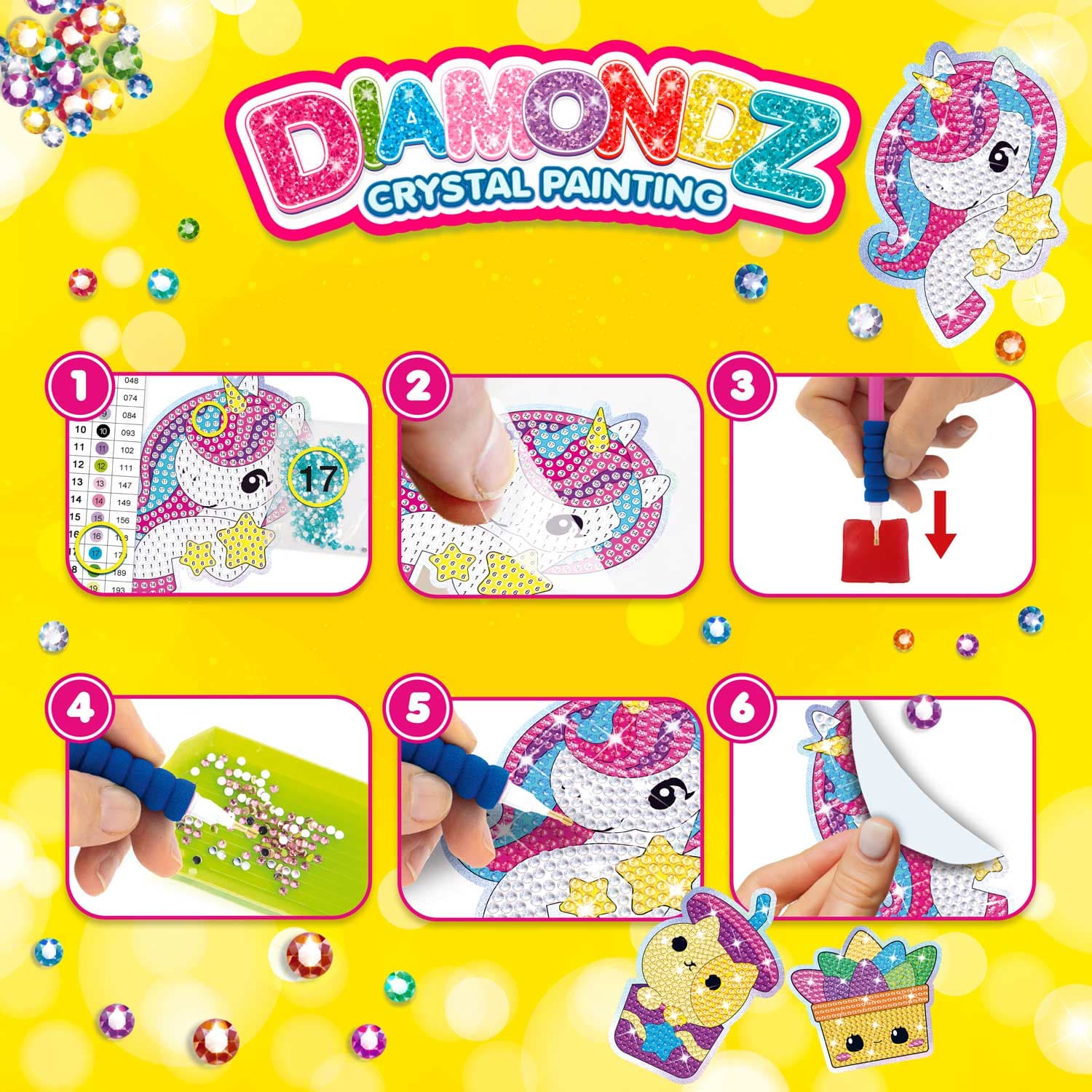 Produktbild CRAZE DIAMONDZ Mega Set Stickers Fun Series 4 von 9