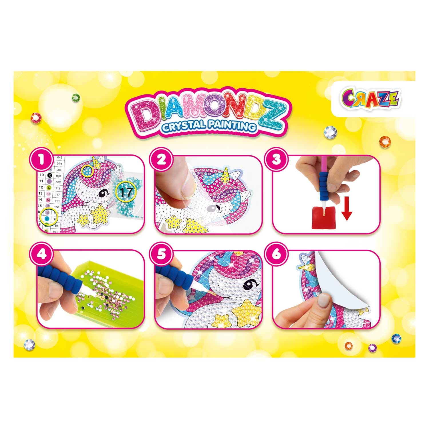 Produktbild CRAZE DIAMONDZ Mega Set Stickers Fun Series 3 von 9