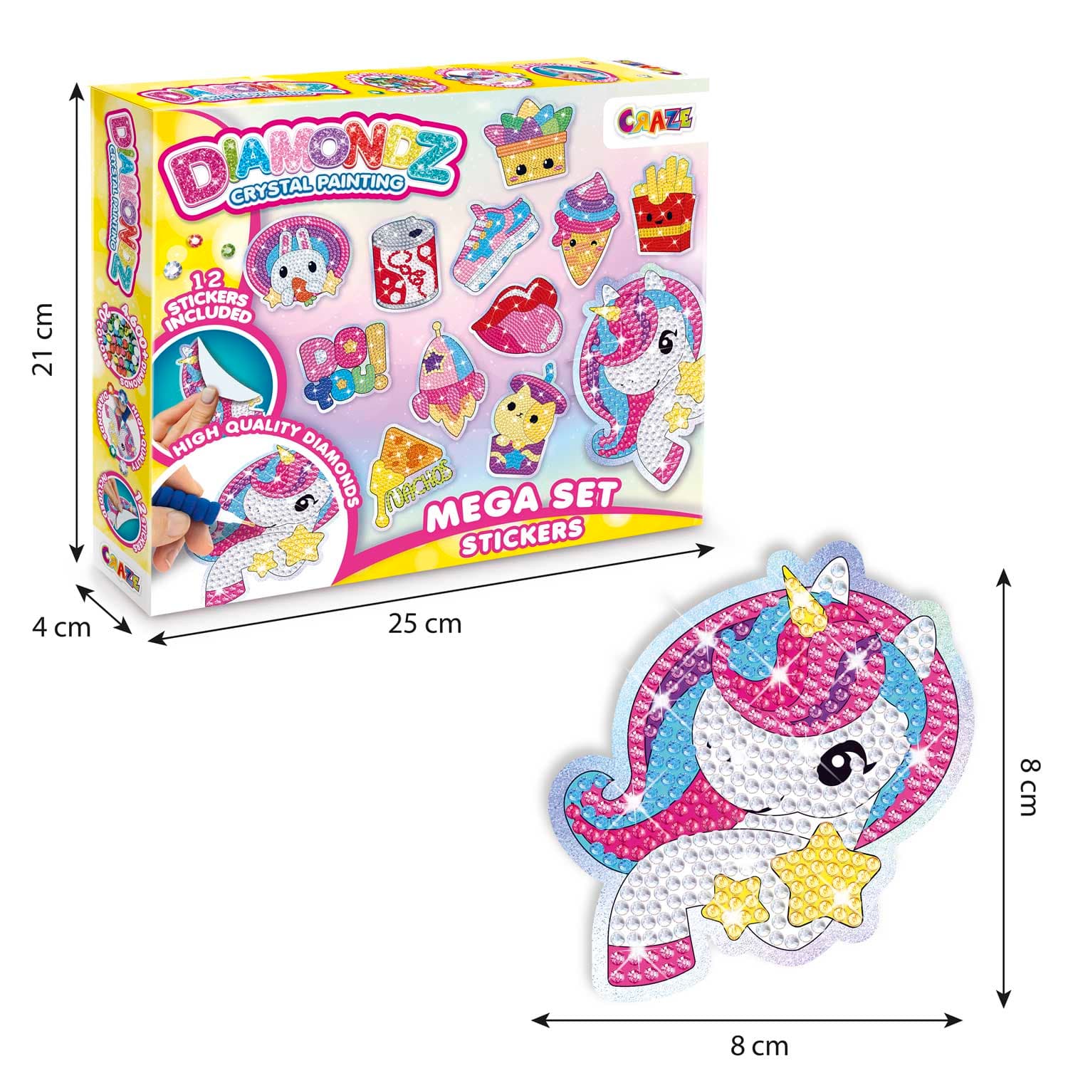 Produktbild CRAZE DIAMONDZ Mega Set Stickers Fun Series 2 von 9