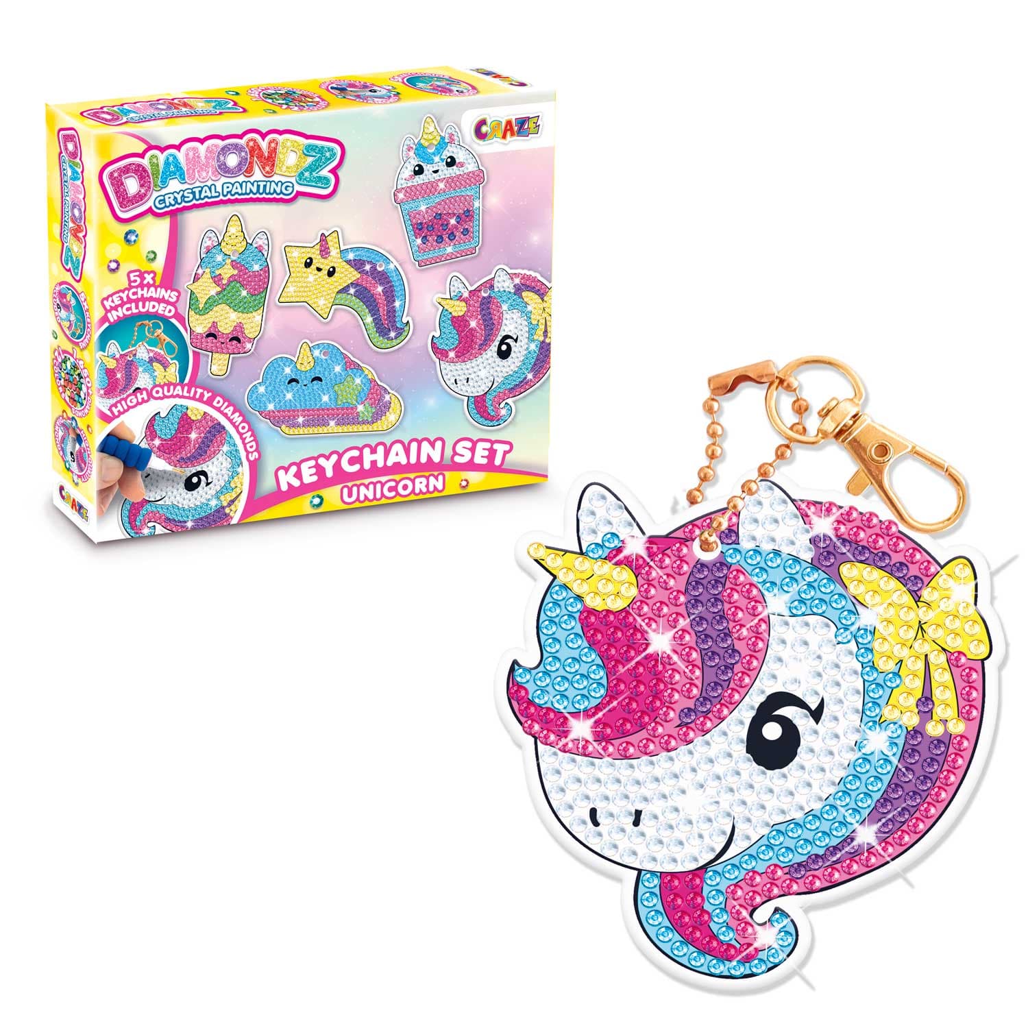 Produktbild CRAZE DIAMONDZ Keychain Set Unicorn Fun Series 9 von 9