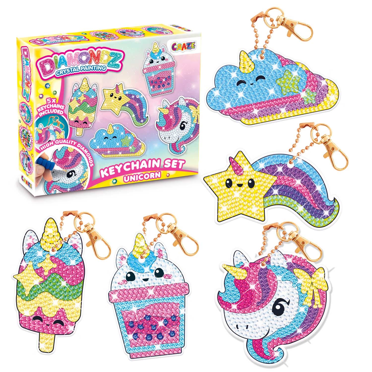 Produktbild CRAZE DIAMONDZ Keychain Set Unicorn Fun Series 8 von 9