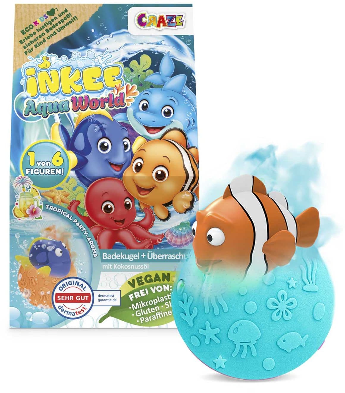 CRAZE - INKEE Aqua World Badebombe mit Überraschung
