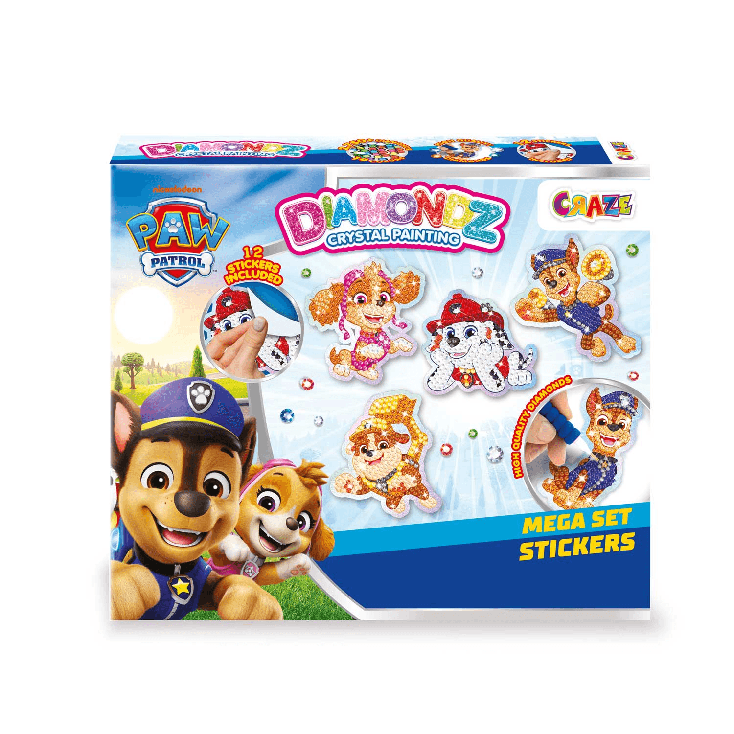 CRAZE DIAMONDZ Mega Set Paw Patrol Sticker Bastelset ab 5 