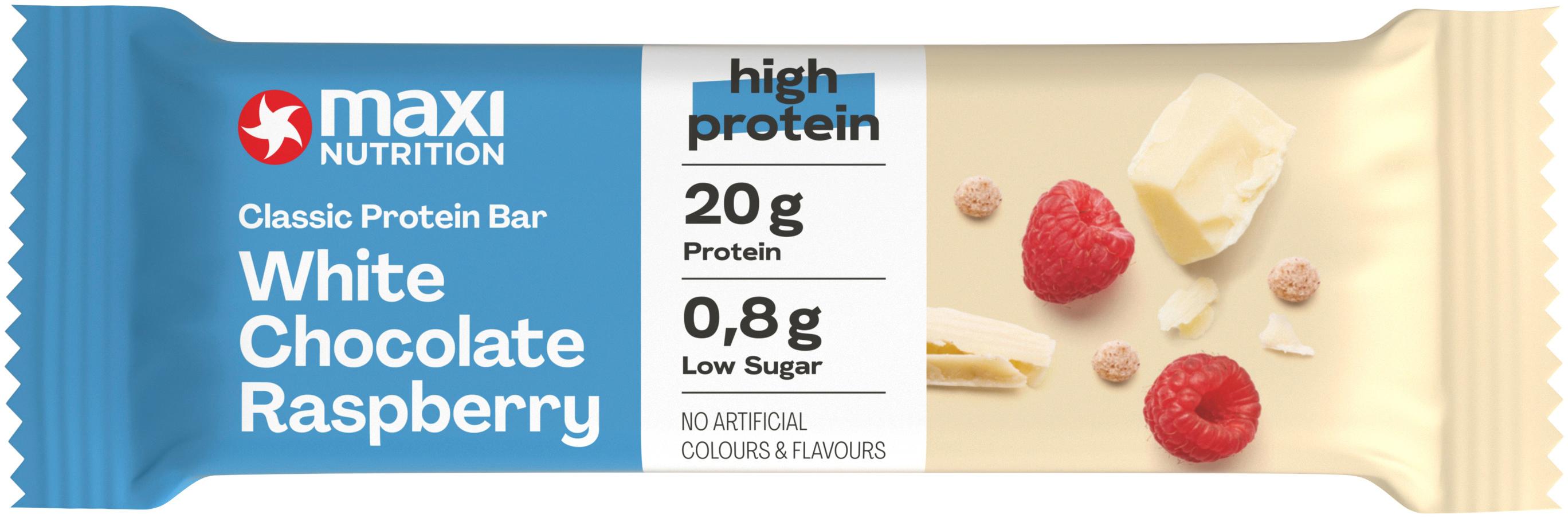 maxi nutrition Proteinriegel White Chocolate Raspberry