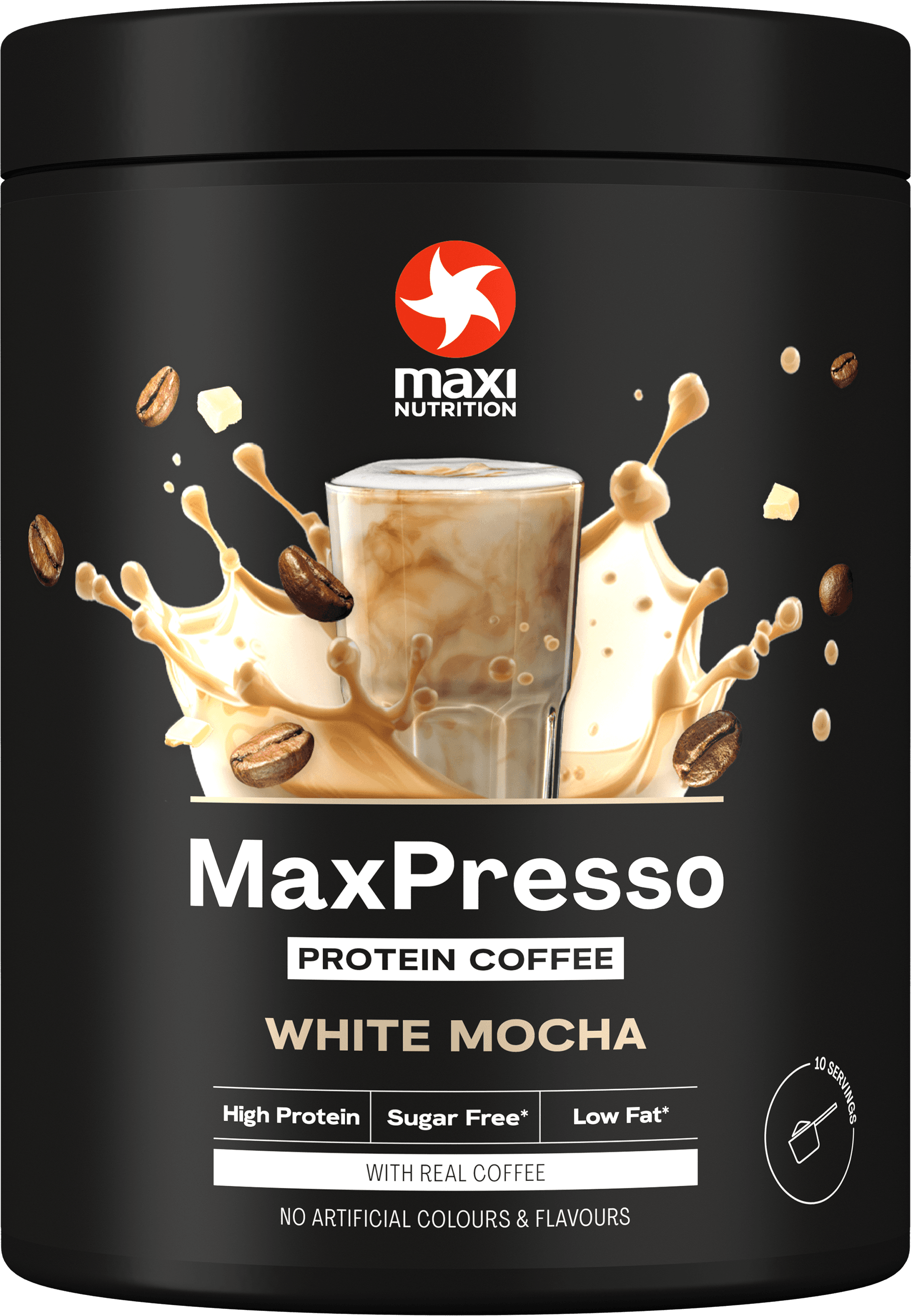 maxi nutrition MaxPresso Protein Kaffee White Mocha