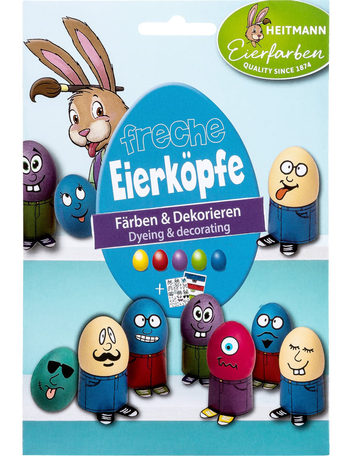 HEITMANN Eierfarben Freche Eierköpfe
