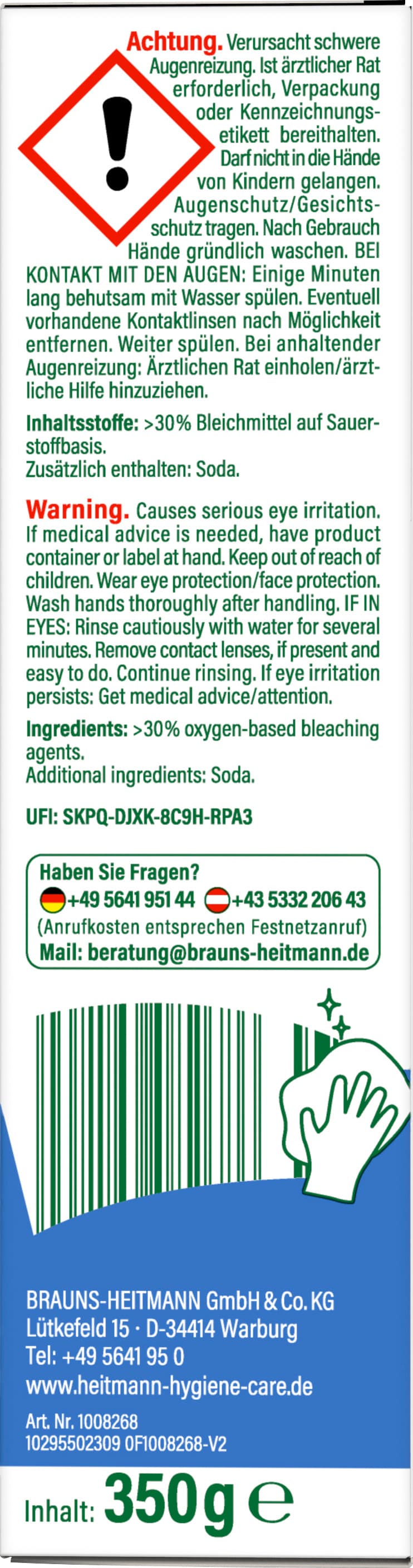 Produktbild Heitmann Pure Reine Sauerstoff-Bleiche 2 von 13