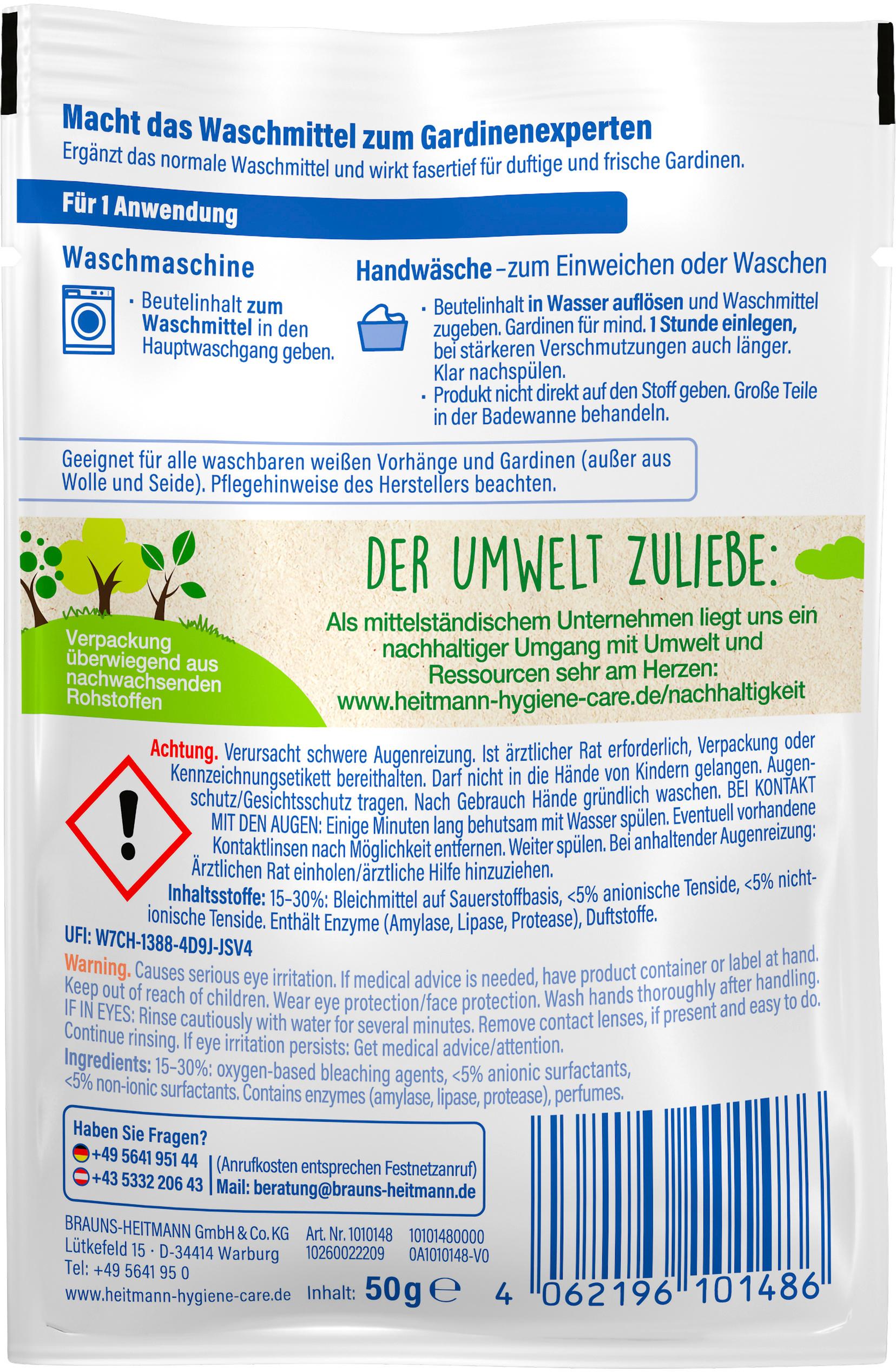 Produktbild Heitmann Brillantweiß Vorhänge & Gardinen 2 von 4