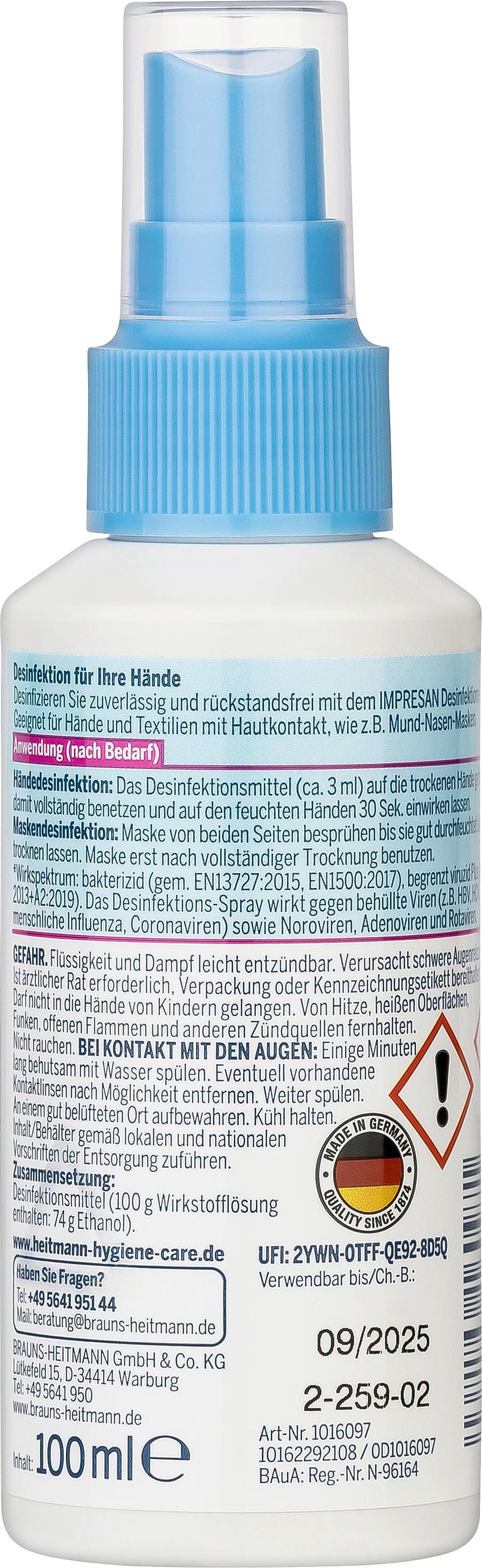 Produktbild Impresan Desinfektion Hand-Spray 2 von 6