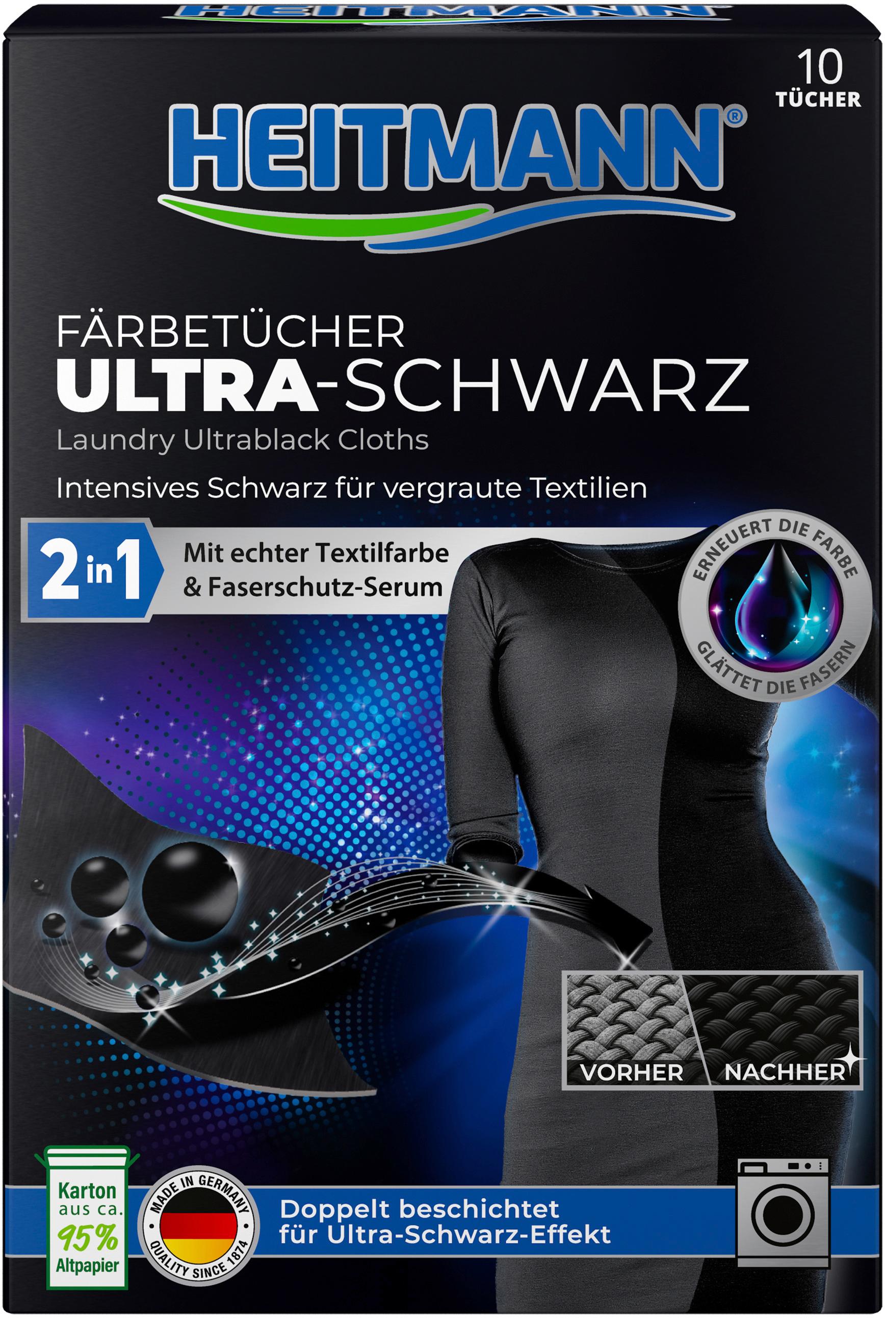 Heitmann Färbetücher Ultra-Schwarz