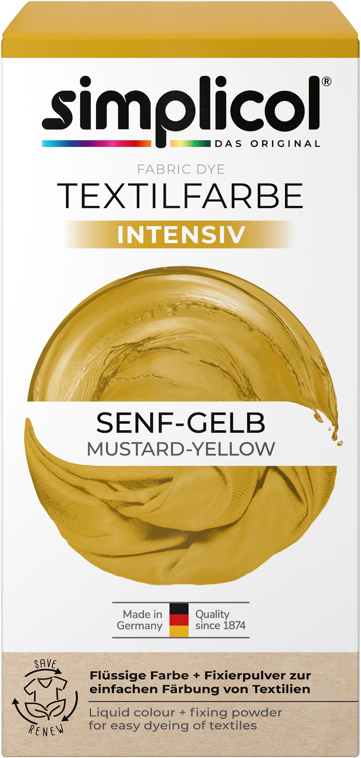 Simplicol Textilfarbe Intensiv Senf-Gelb
