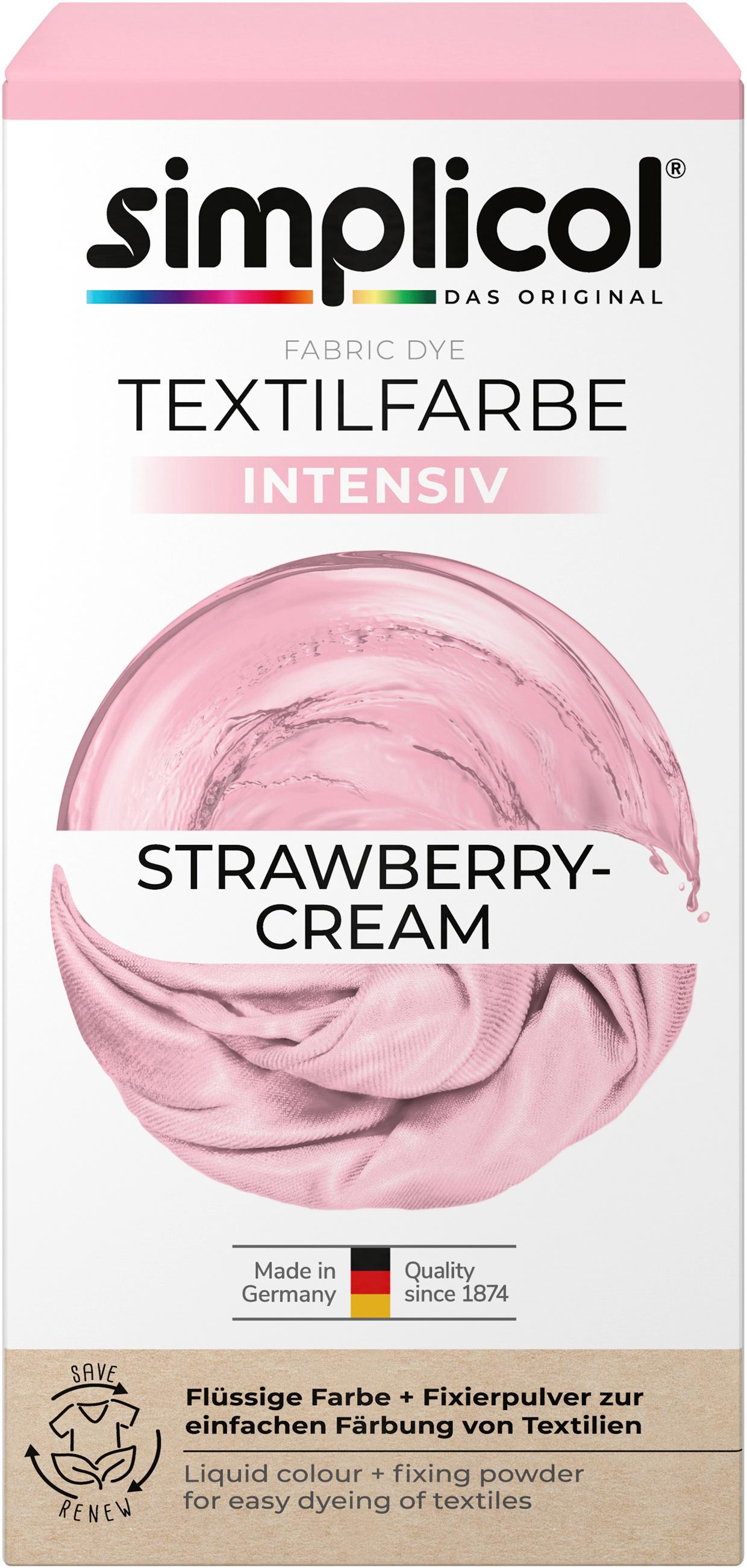 simplicol Textilfarbe intensiv Strawberry-Cream