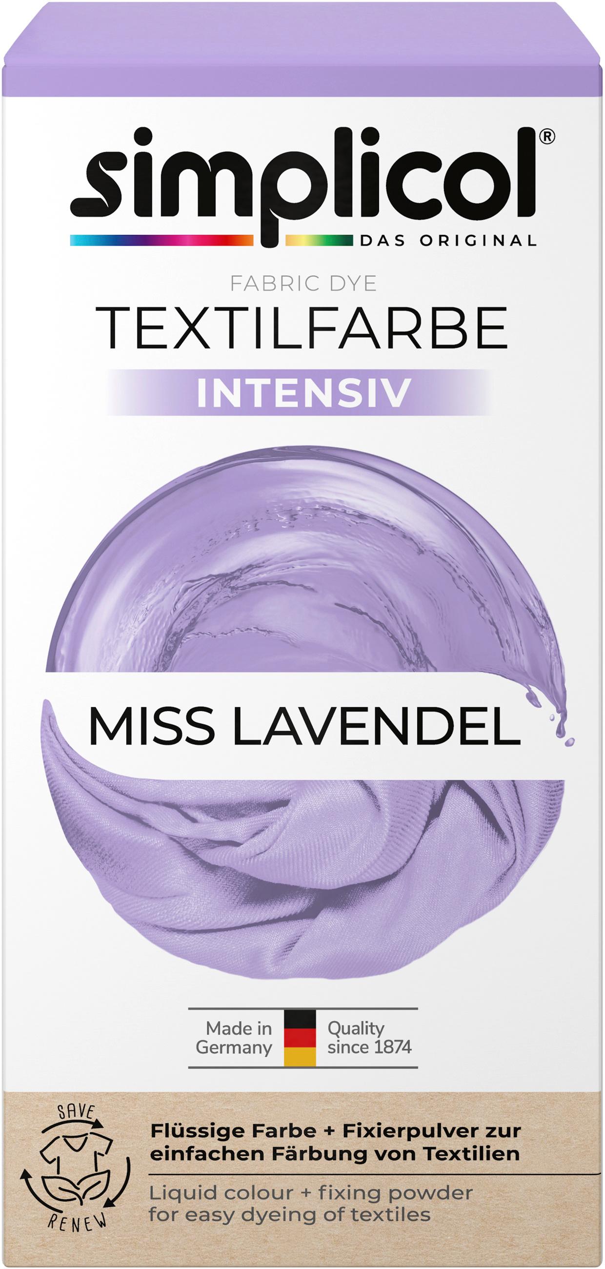 Simplicol Textilfarbe Intensiv Miss Lavendel