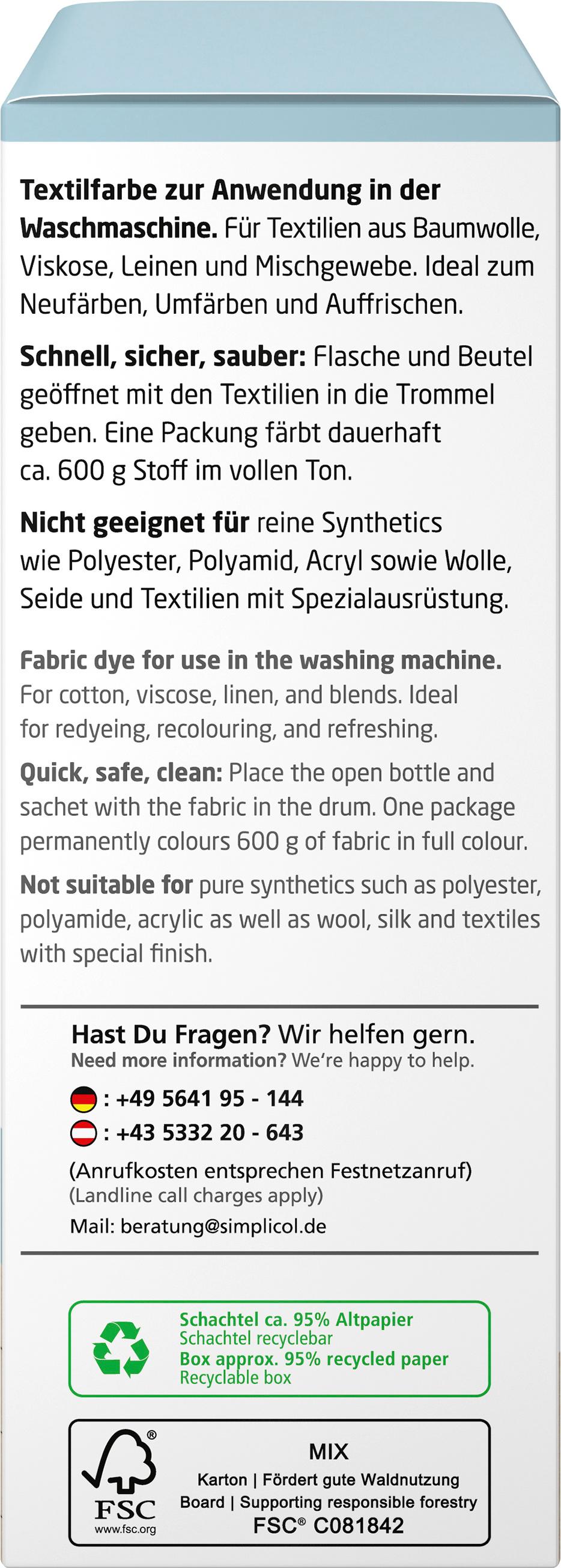 Produktbild simplicol Textilfarbe intensiv Gletscher-blau 6 von 9