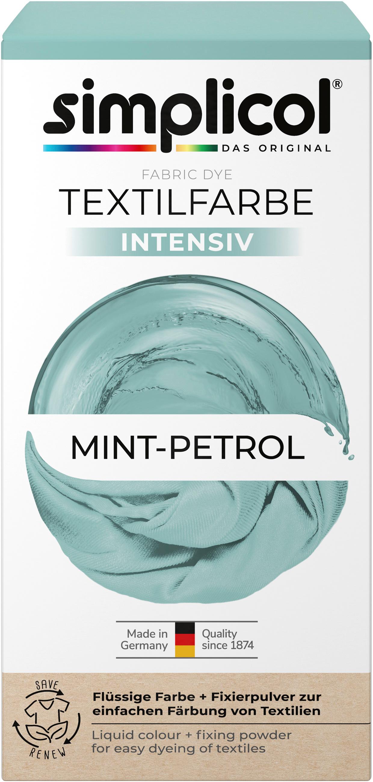 simplicol Textilfarbe Intensiv Mint-Petrol